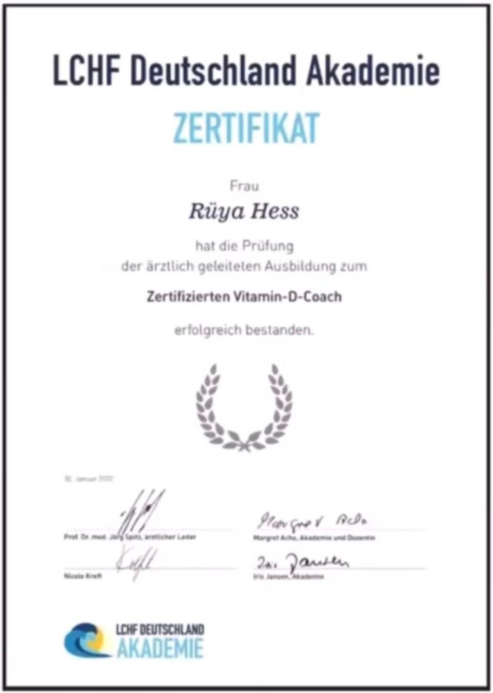 Zertifizierter Vitamin-D-Coach – LCHF Akademie